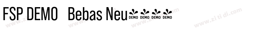FSP DEMO   Bebas Neu字体转换